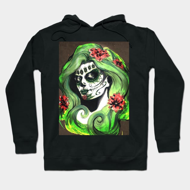 Day of the Dead Ivy Hoodie by ArtofBREED